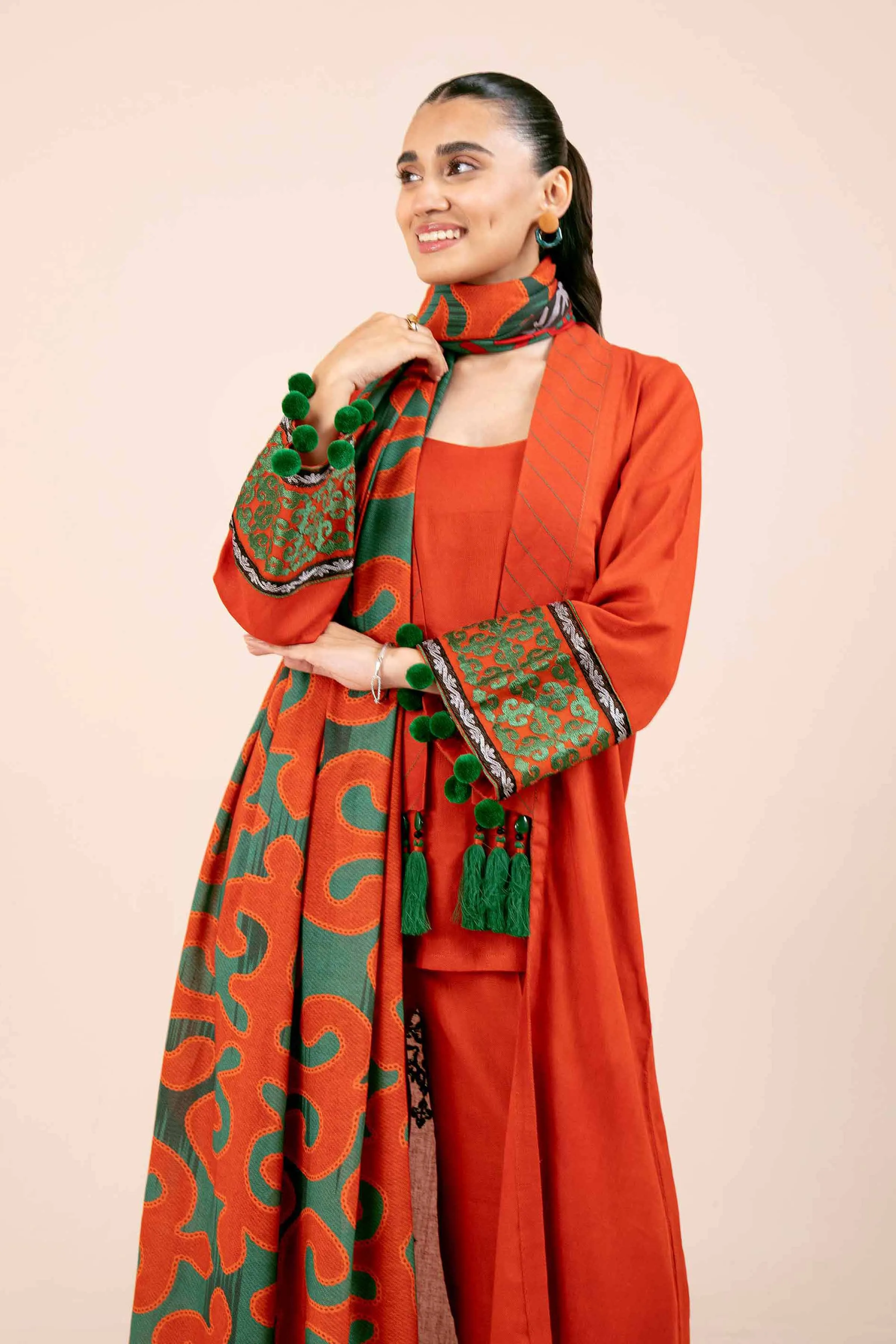 3 Piece - Embroidered Suit - 42404242