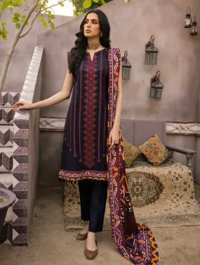 3 Piece Unstitched Khaddar Suit KKS-1507