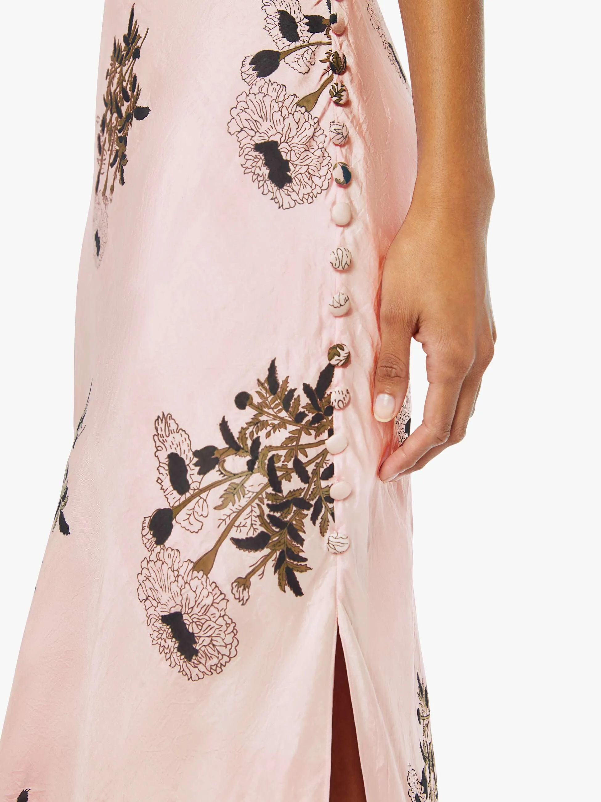 Alix Of Bohemia Adele Silk Dress - Pink Anemone