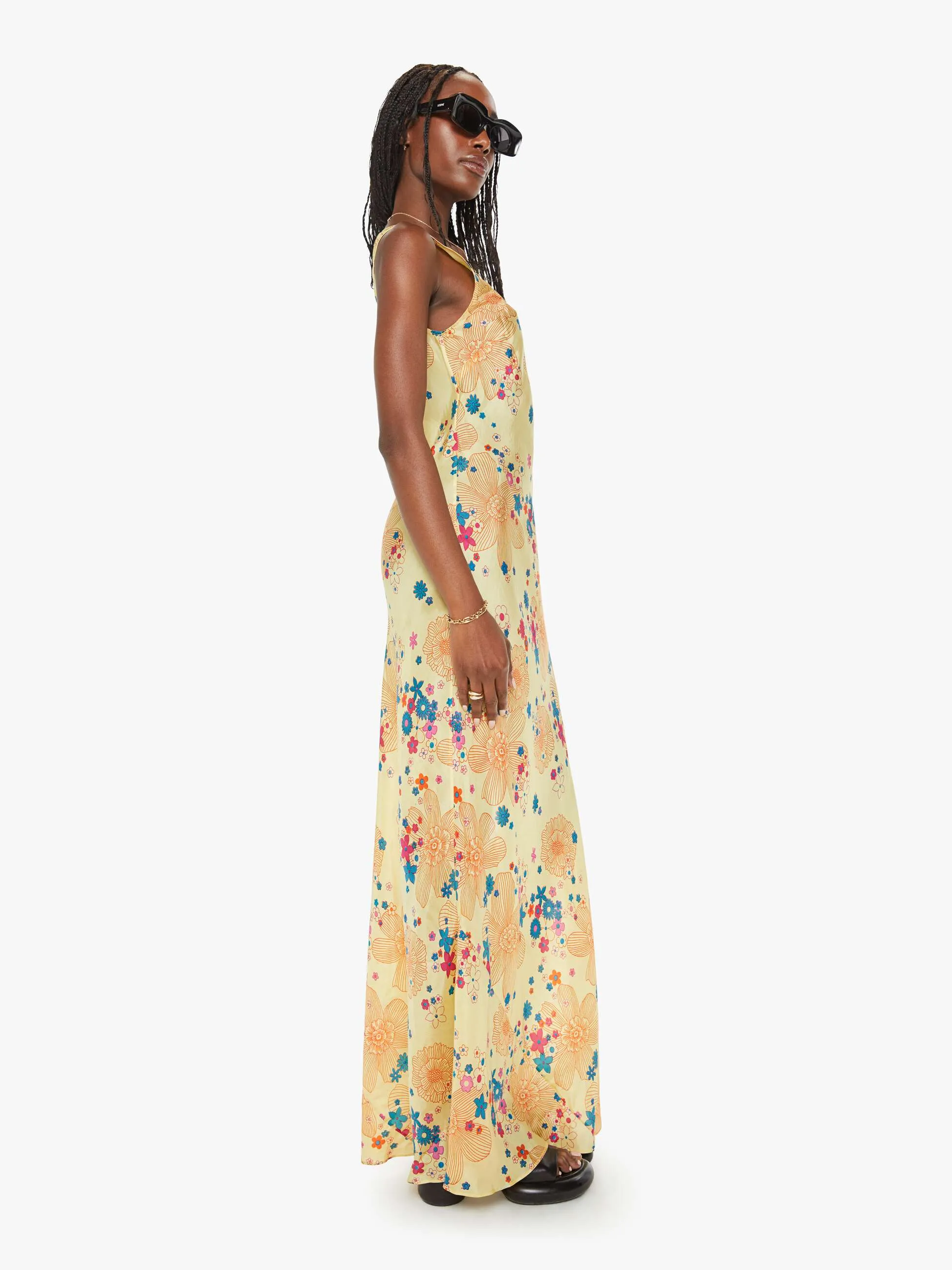 Alix Of Bohemia Adele Silk Dress - Yellow Lemon