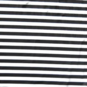 Black and White 1/2 Stripe Nylon Spandex Swimsuit Fabric