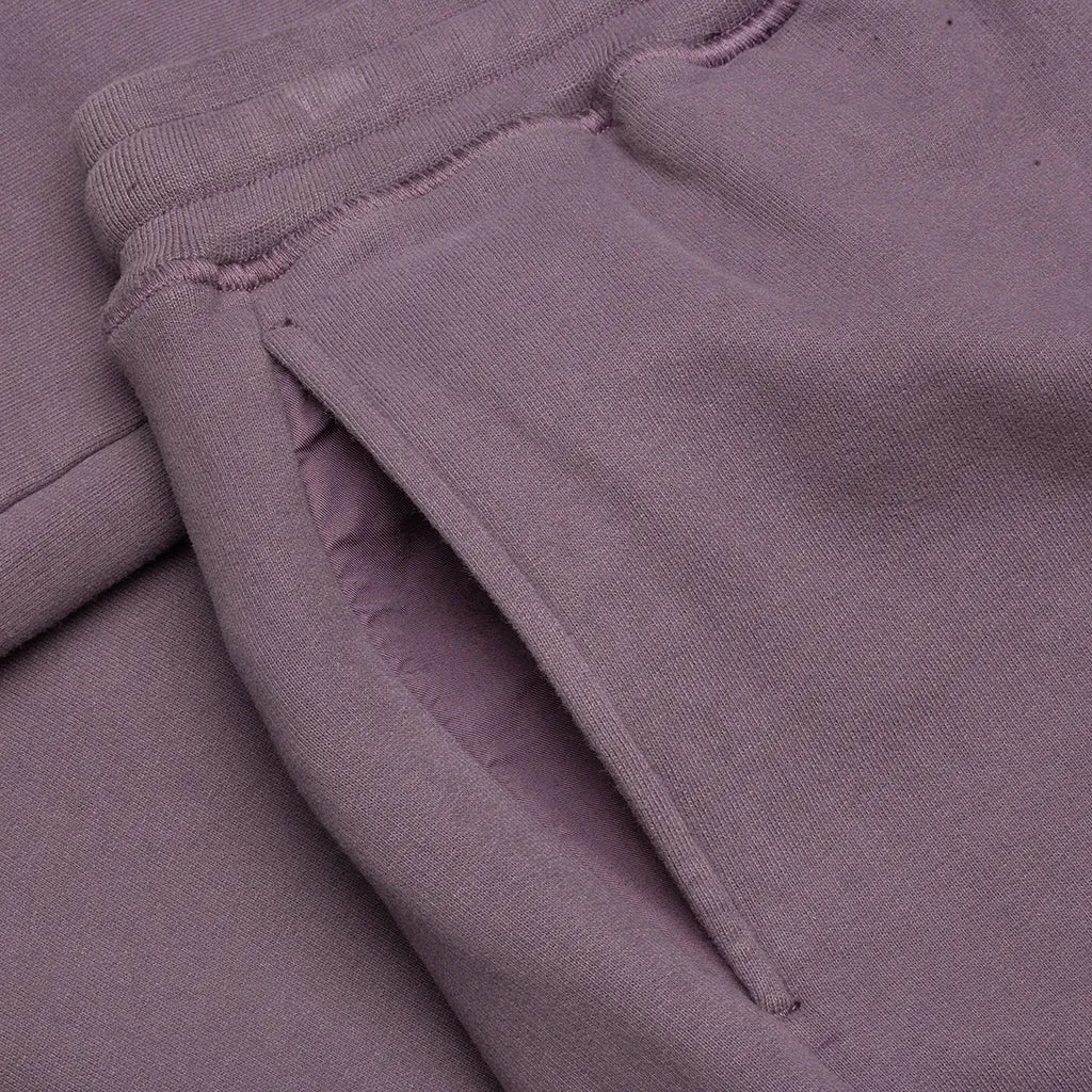 Cotton Fleece Cargo Pants - Magenta