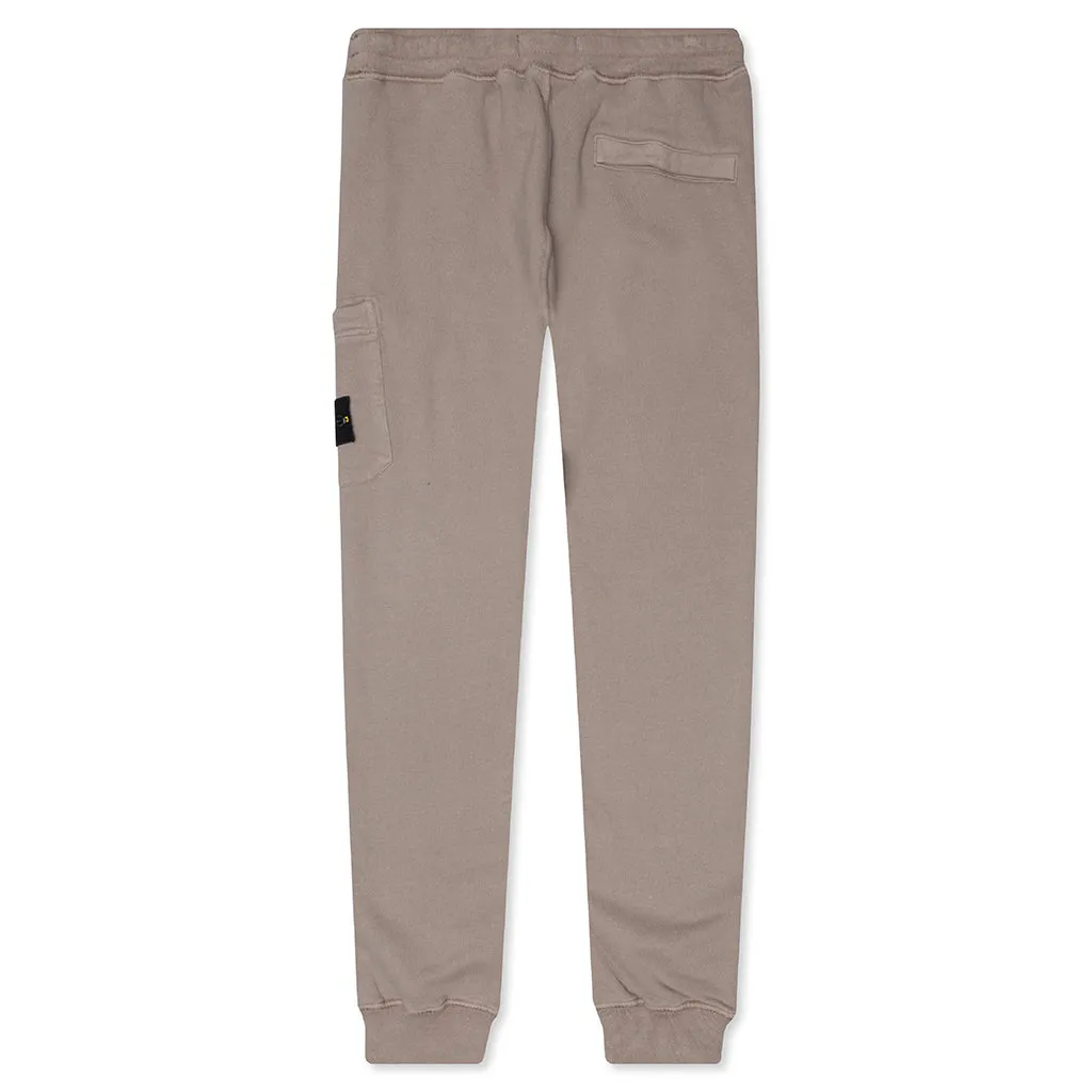 Cotton Fleece Cargo Pants - Mud