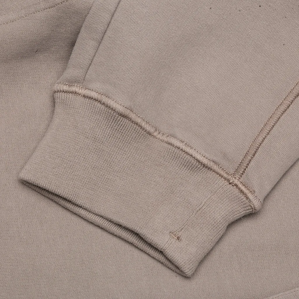 Cotton Fleece Cargo Pants - Mud