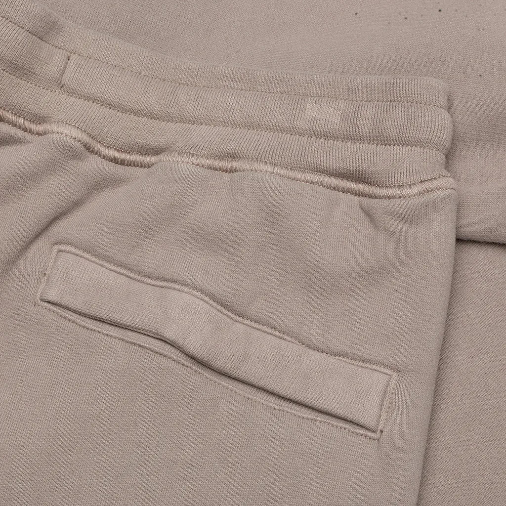 Cotton Fleece Cargo Pants - Mud