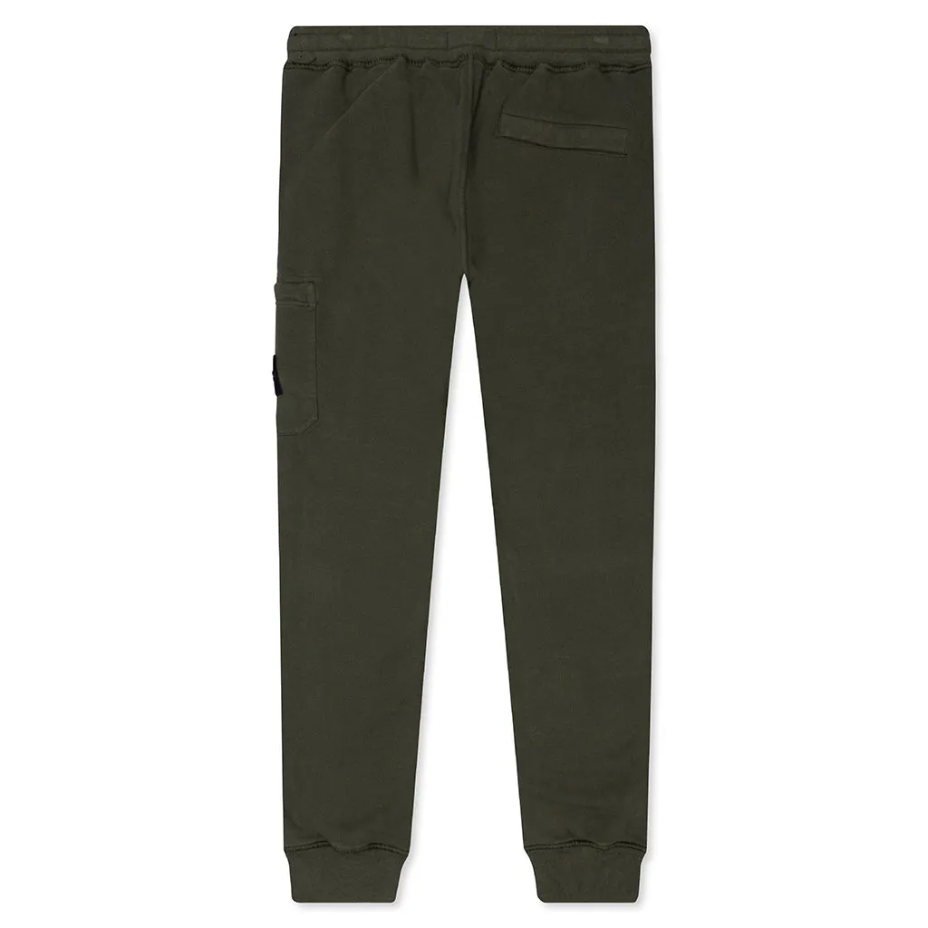 Cotton Fleece Cargo Pants - Musk