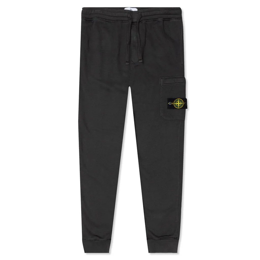 Cotton Fleece Cargo Pants - Steel Grey