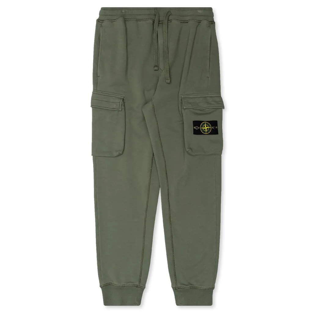 Cotton Fleece Pants - Olive Green