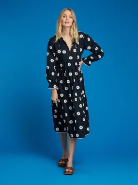 Dorothy Midi Dress in Graphic Daisy Print