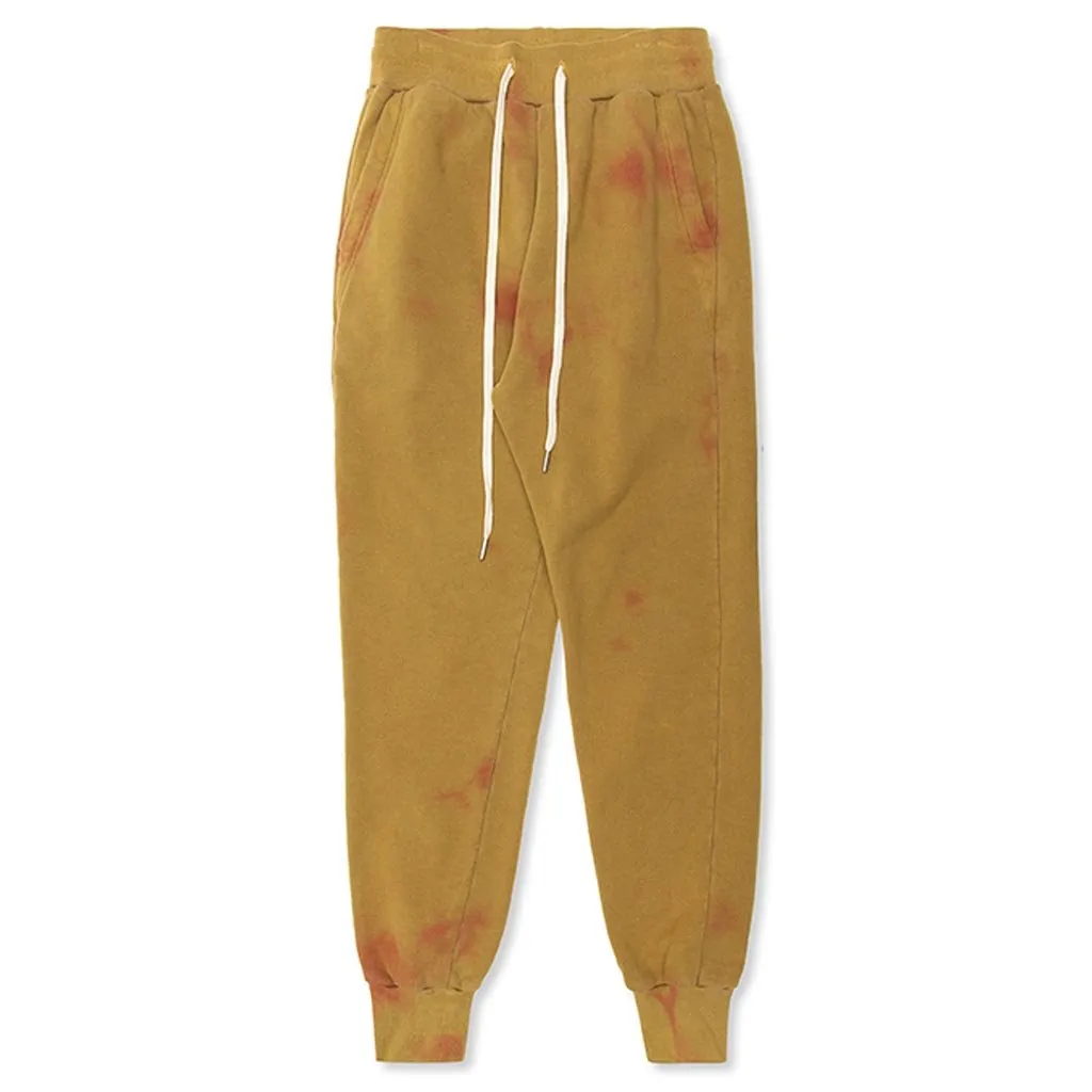 Double Dye Sweatpants - Marigold/Pink