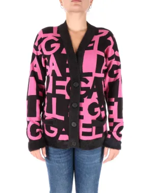 Gaelle Paris cardigan con logo all-over