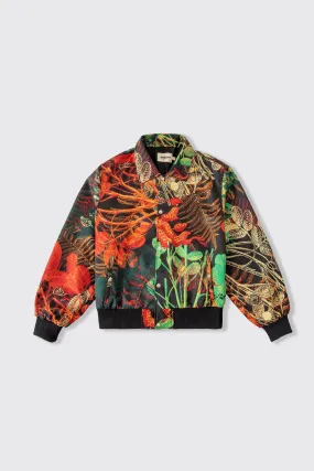 JUNGLE PRINT OVERSIZED BOMBER