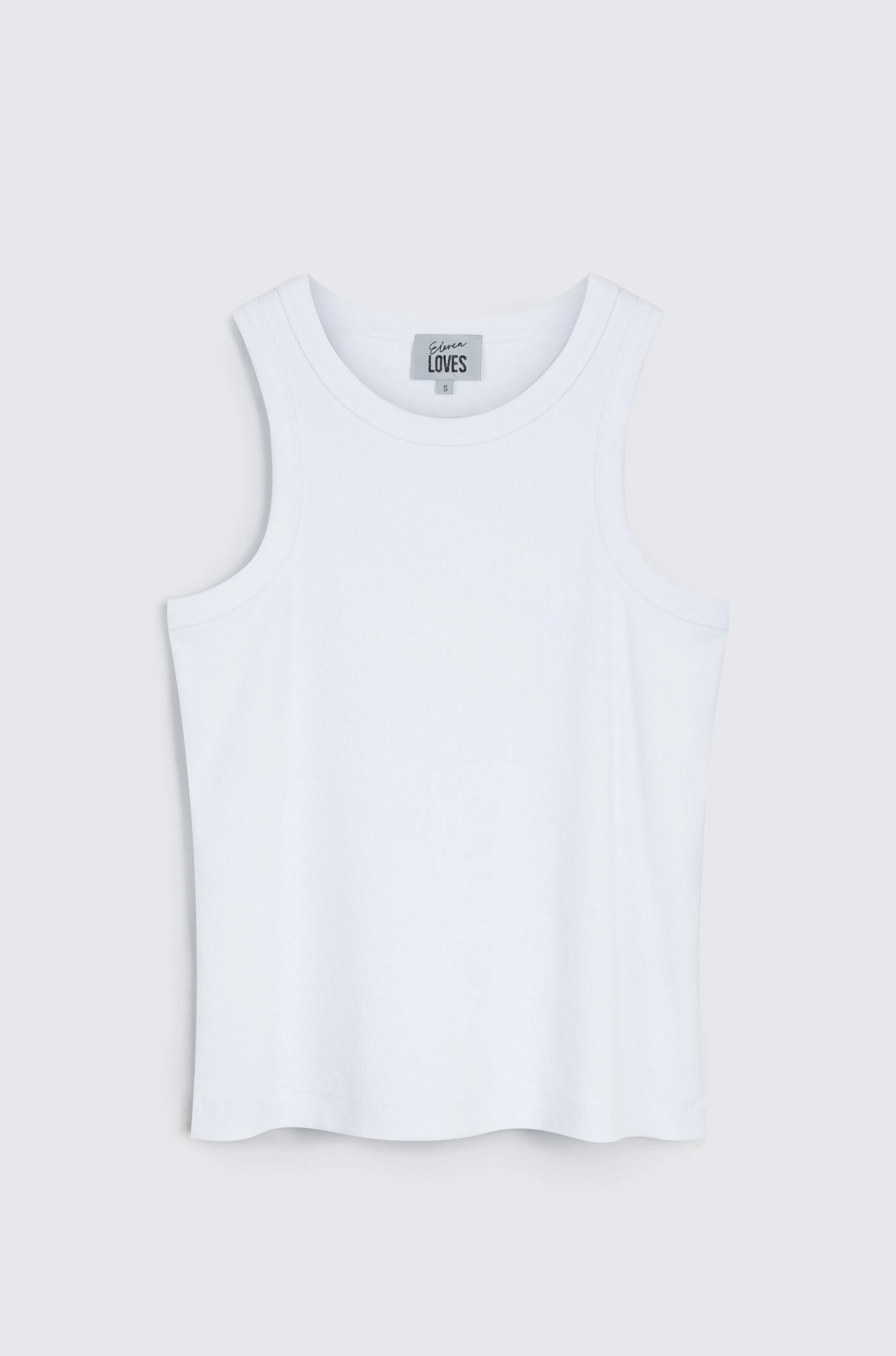 MAYA RIB JERSEY VEST (WHITE)