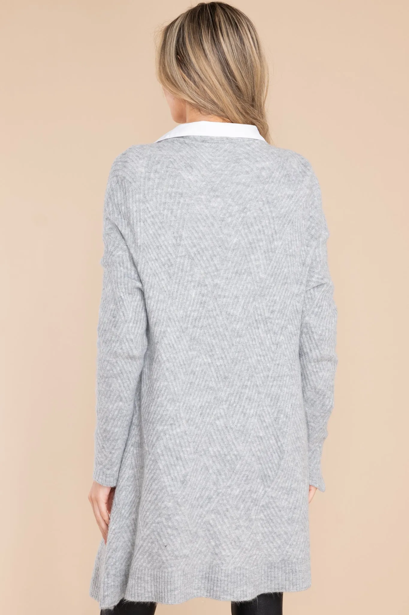 One Last Moment Grey Cardigan