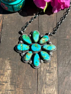 Sonoran Turquoise Cluster Necklace #1