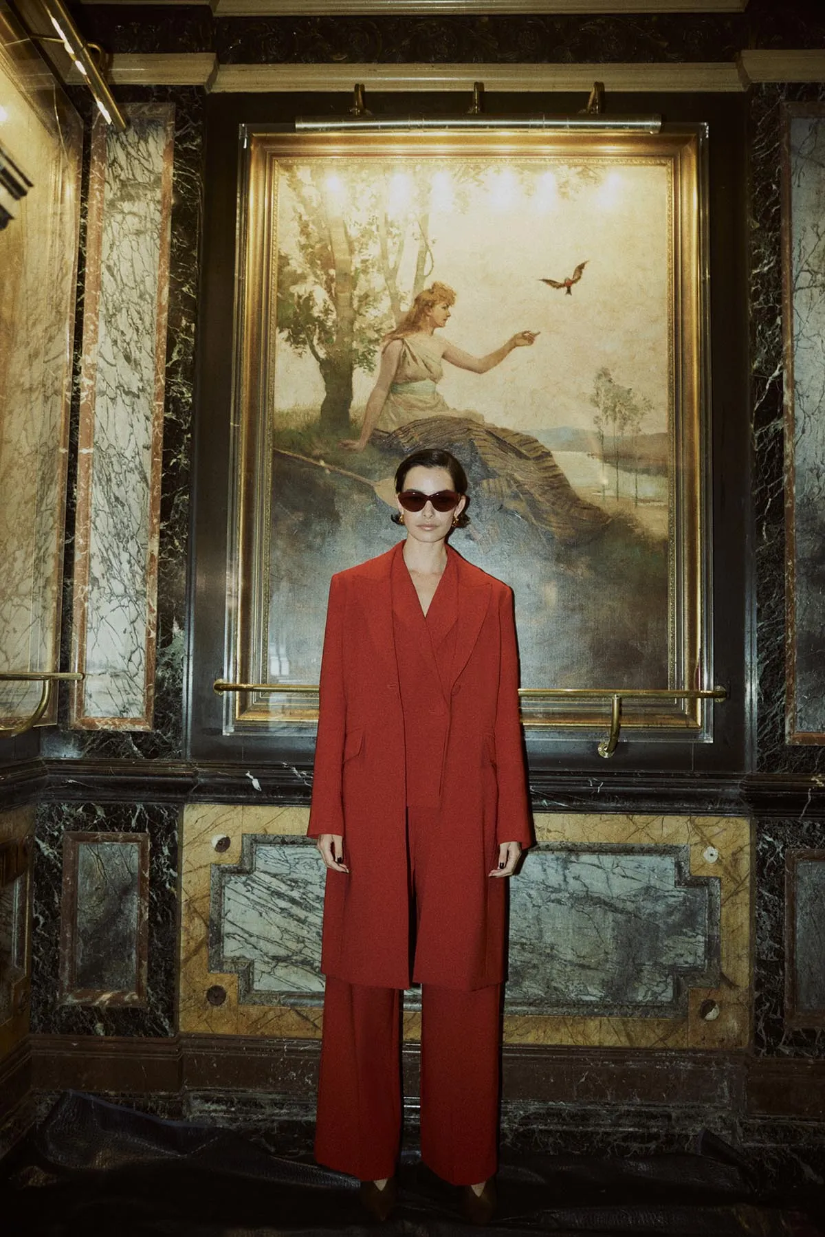 St Marco Coat - Scarlet