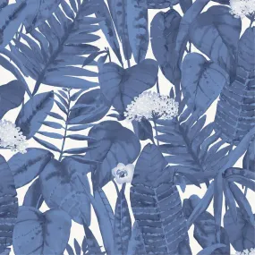 Tropical Blue Raspberry Peel and Stick Wallpaper