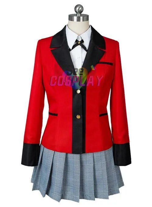 VeeGet VeeGet Anime Kakegurui Compulsive Gambler Yumeko Jabami Hyakkaou Halloween Carnival Suit Cosplay Costume