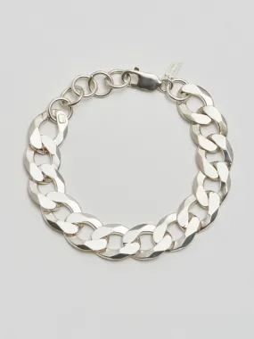 XXL Diamond Cut Curb Chain Bracelet